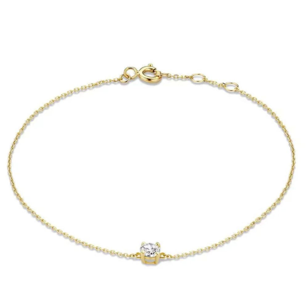 Pulseira com Zircónia Brilhante