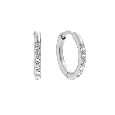 Brinco Argola Pequena com Zircónia