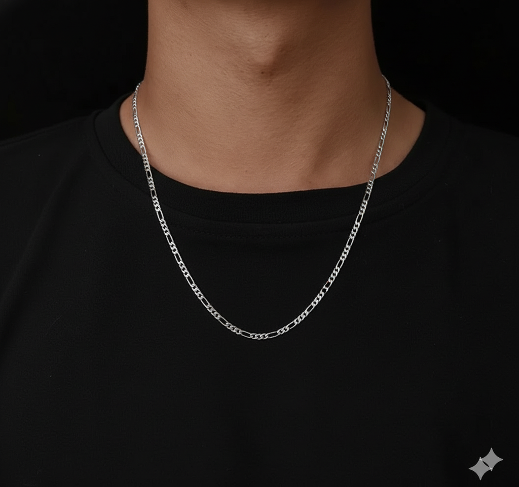 Colar Masculino Âncora em Aço Inoxidável