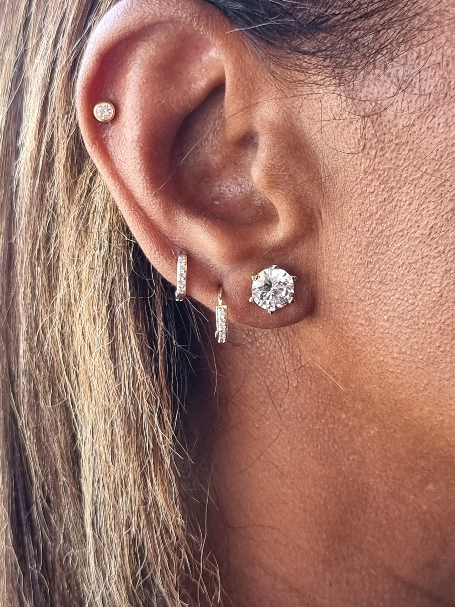 Brincos de Luxo em Prata 925 com Zircónia