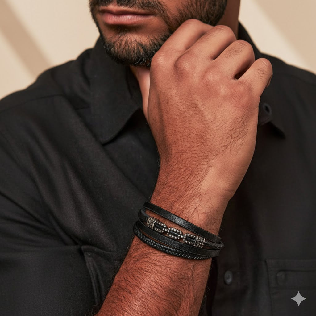 Pulseira Masculina Valente em Aço Inoxidável