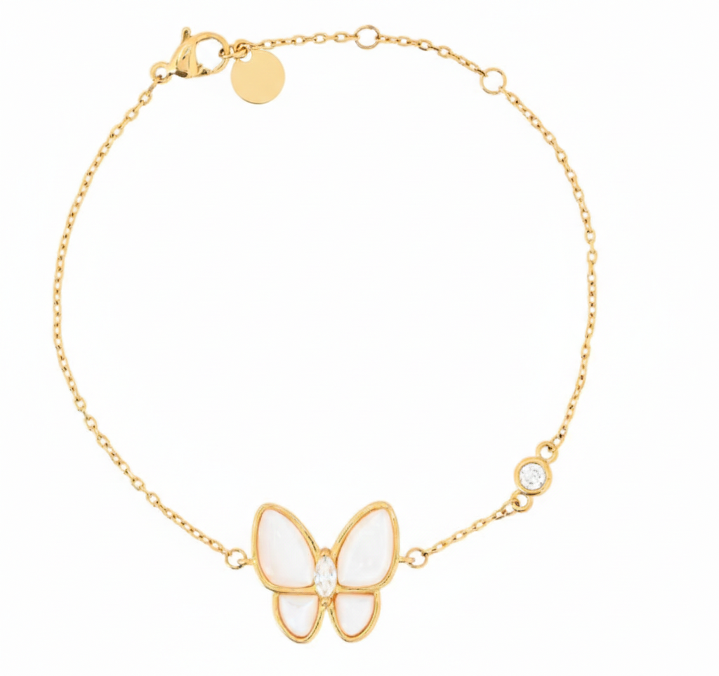 Pulseira de Borboleta Madrepérola