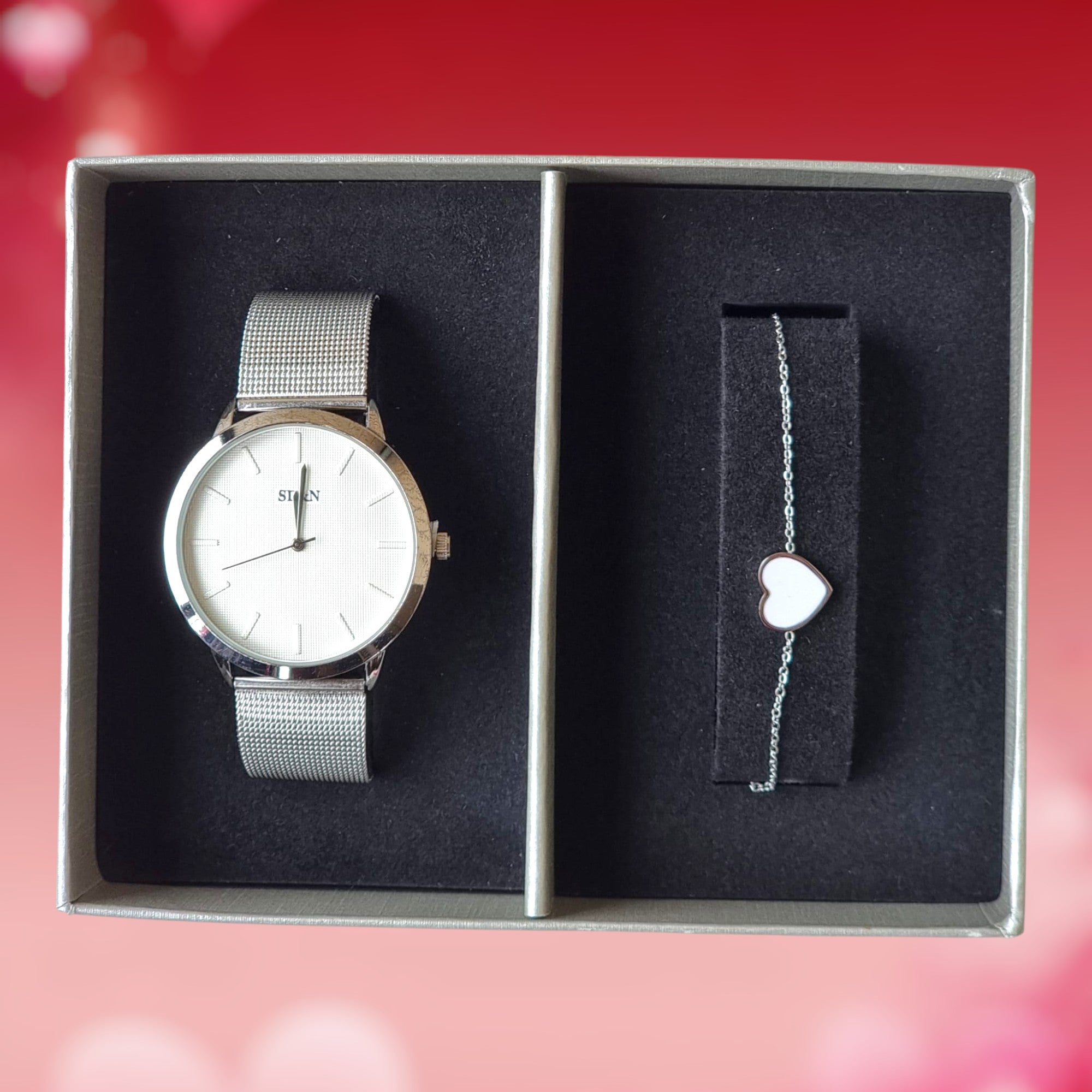 Conjunto Tempo de Amar Colar + brincos em aço