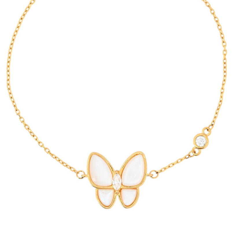 Pulseira de Borboleta Madrepérola