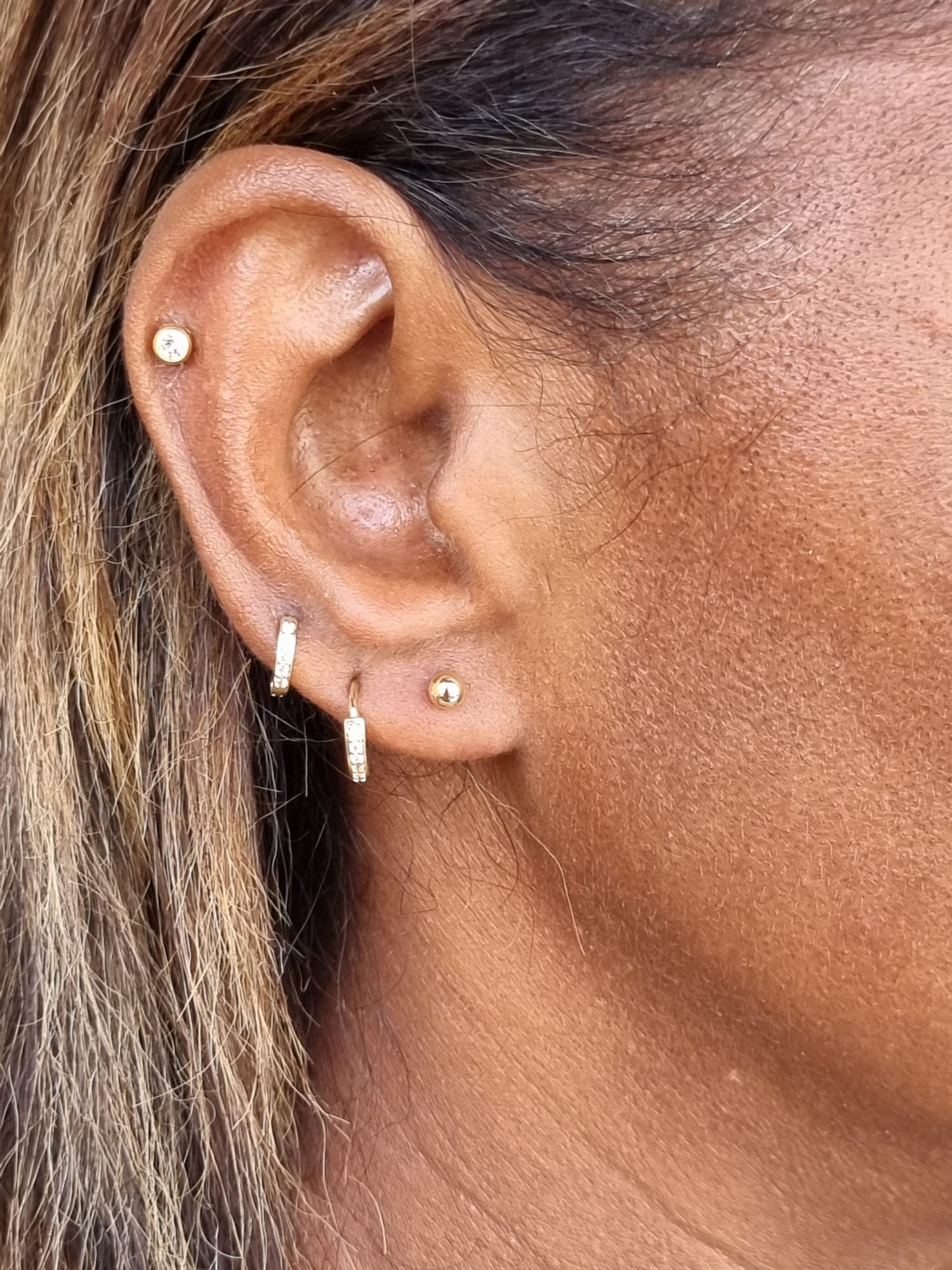 Brinco Bolinha Segundo Furo