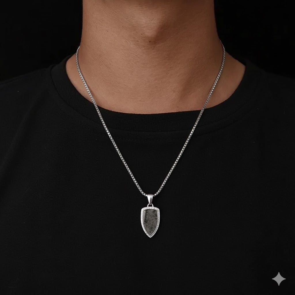 Colar Masculino Brave em Aço Inoxidável